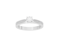 Point Made Studded Singula - Lab Diamond Ring