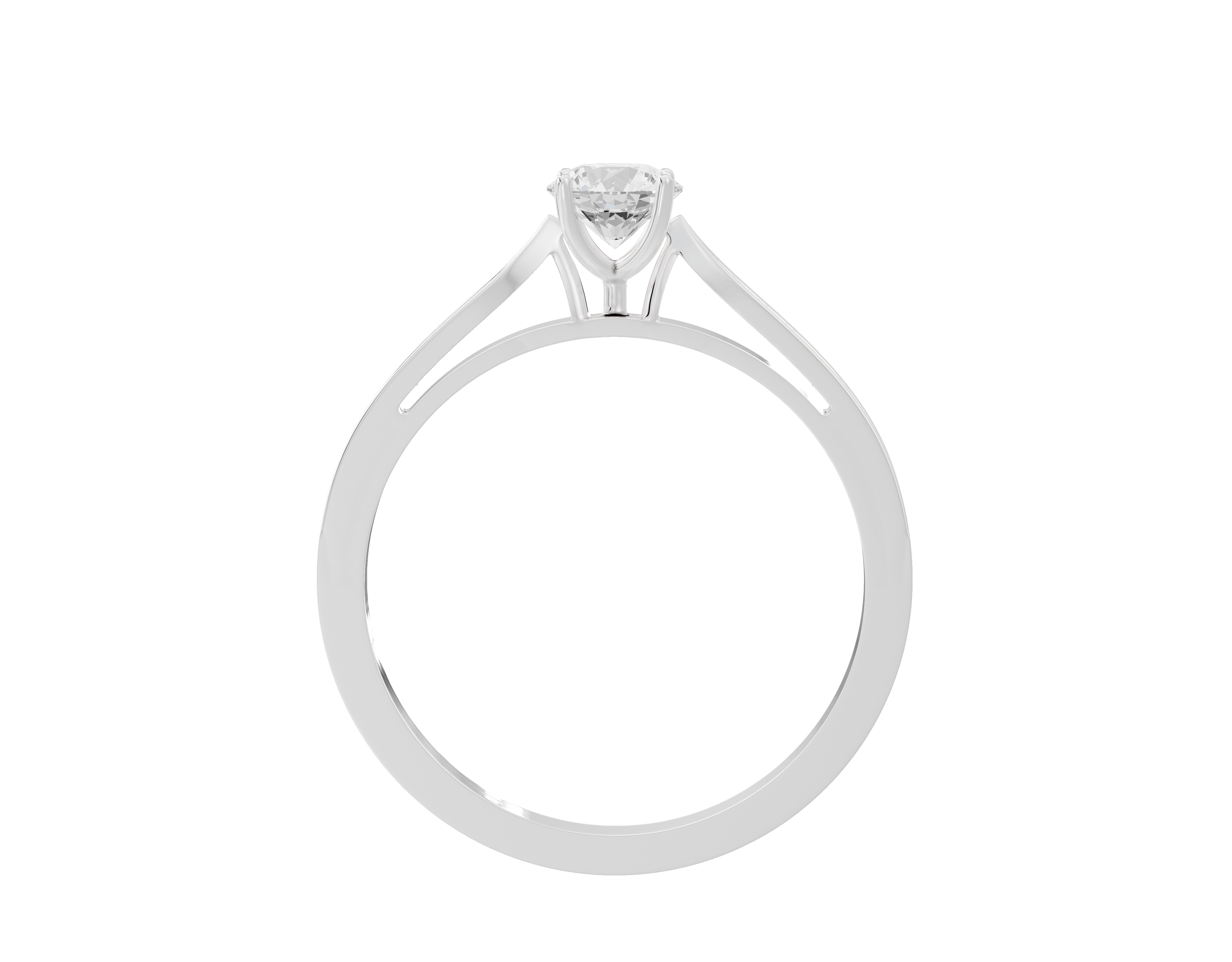 Point Made Studded Singula - Lab Diamond Ring
