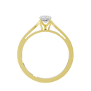 Point Made studded singula  0.682 Carat Lab Grown Diamond Ring
