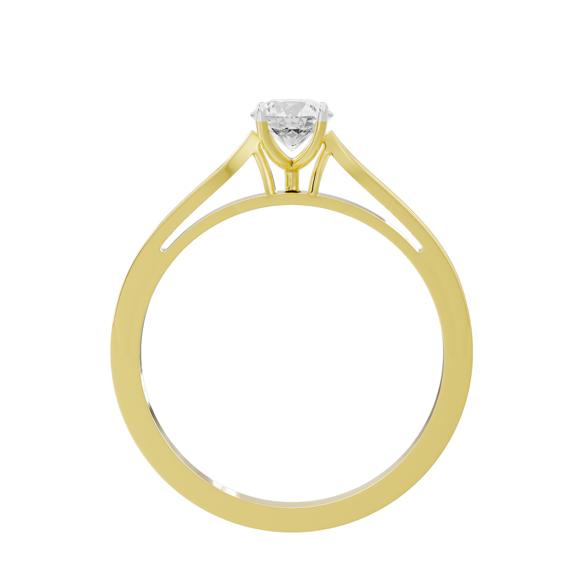Point Made studded singula  0.682 Carat Lab Grown Diamond Ring