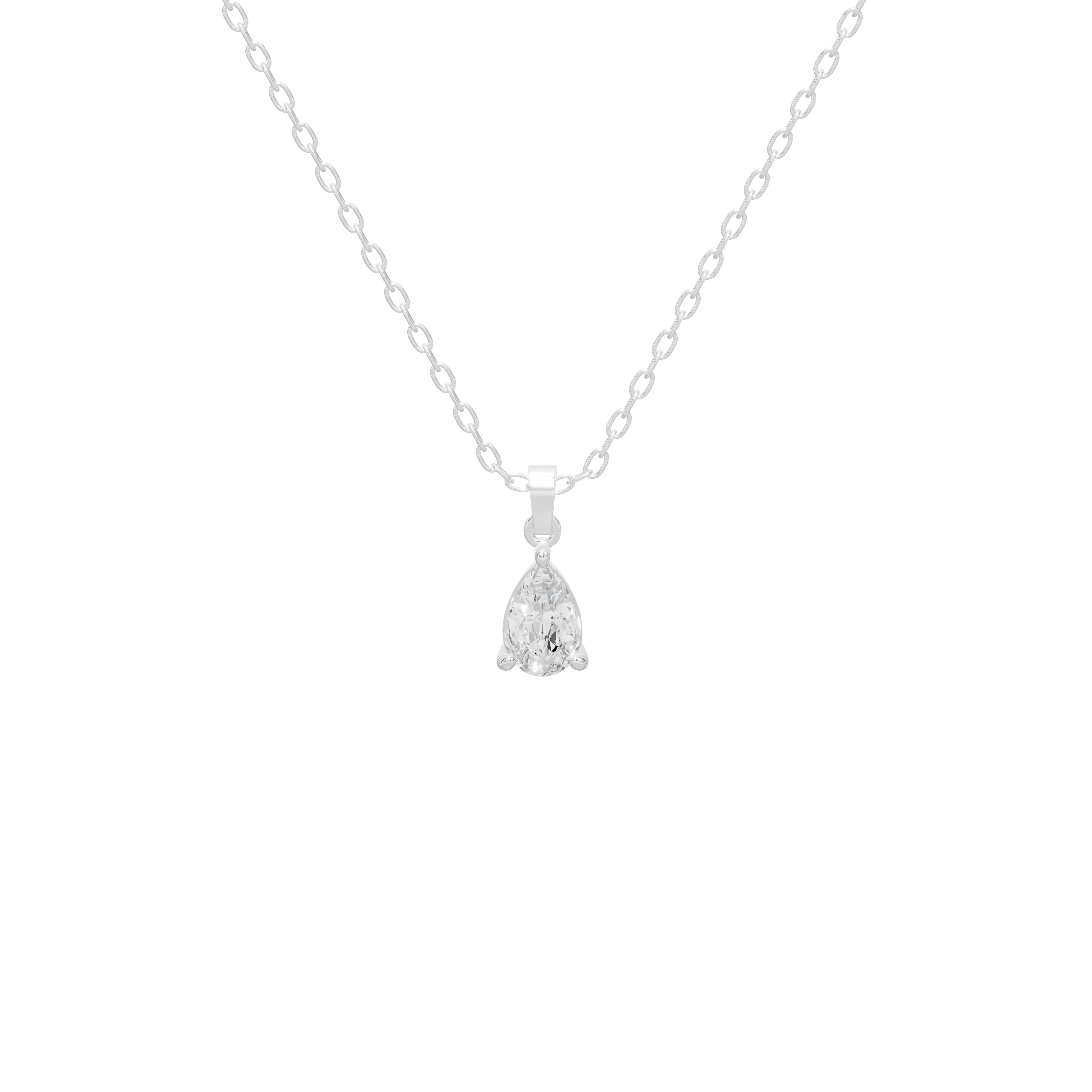 Lune Layered Lab Diamond Pendant