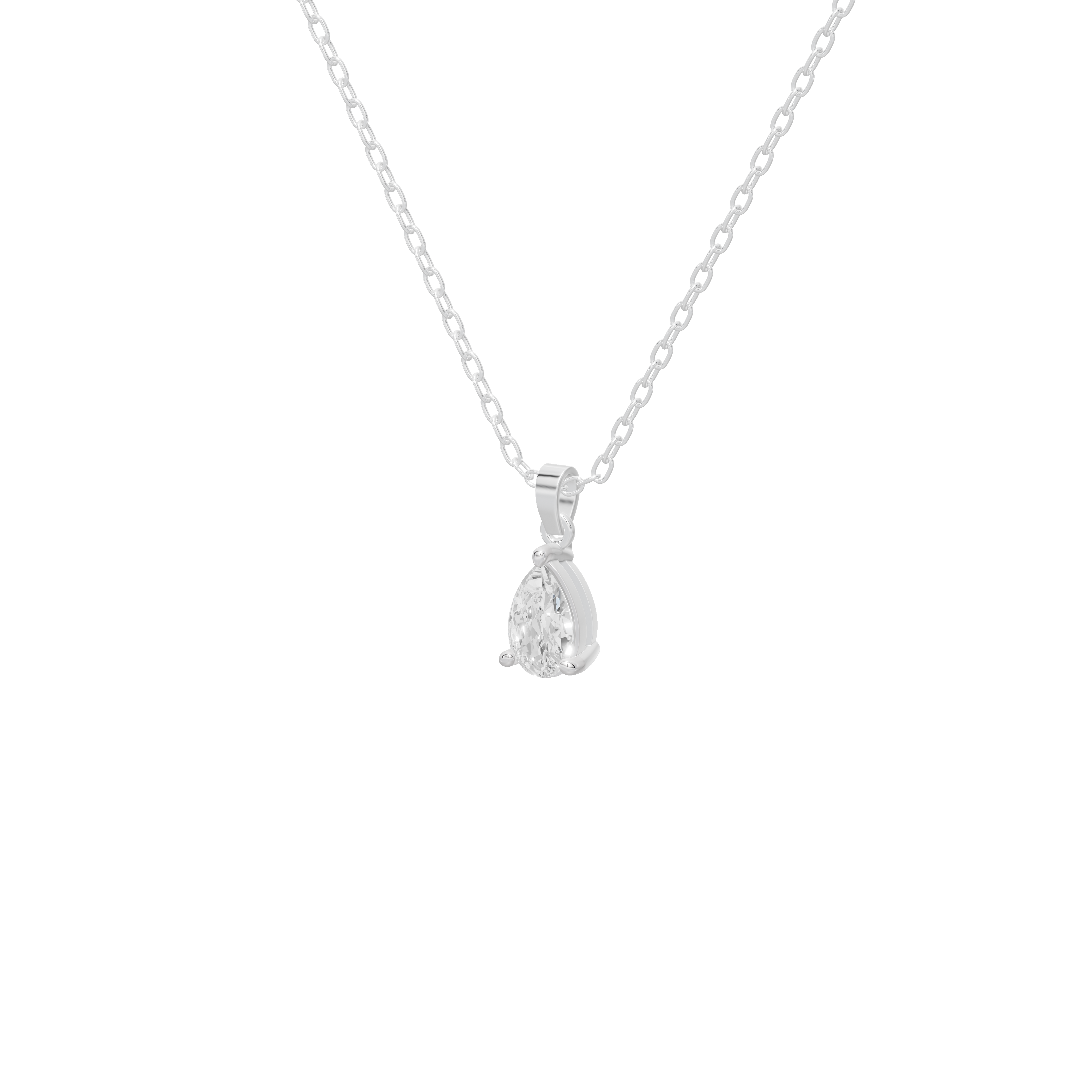 Lune Layered Lab Diamond Pendant