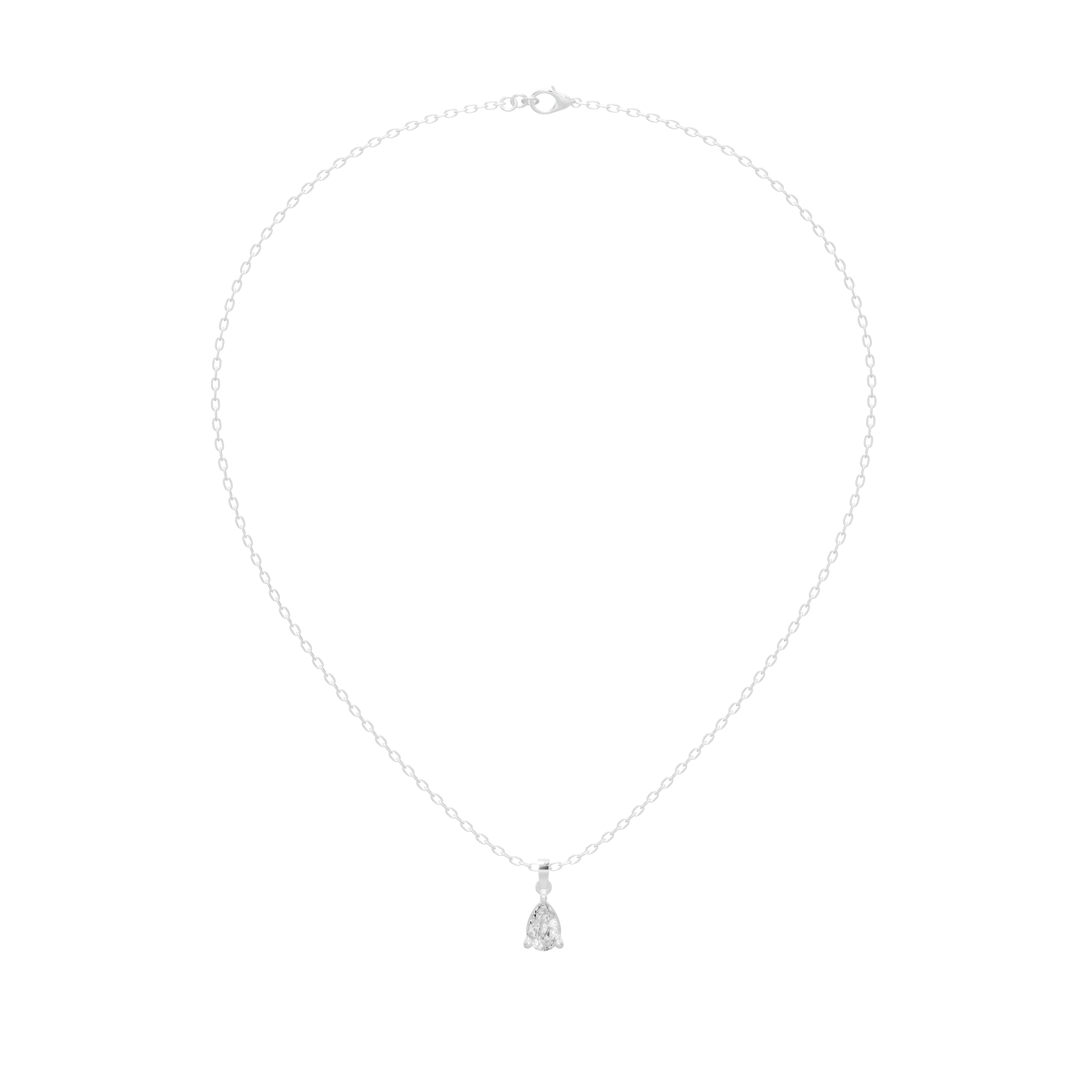 Lune Layered Lab Diamond Pendant