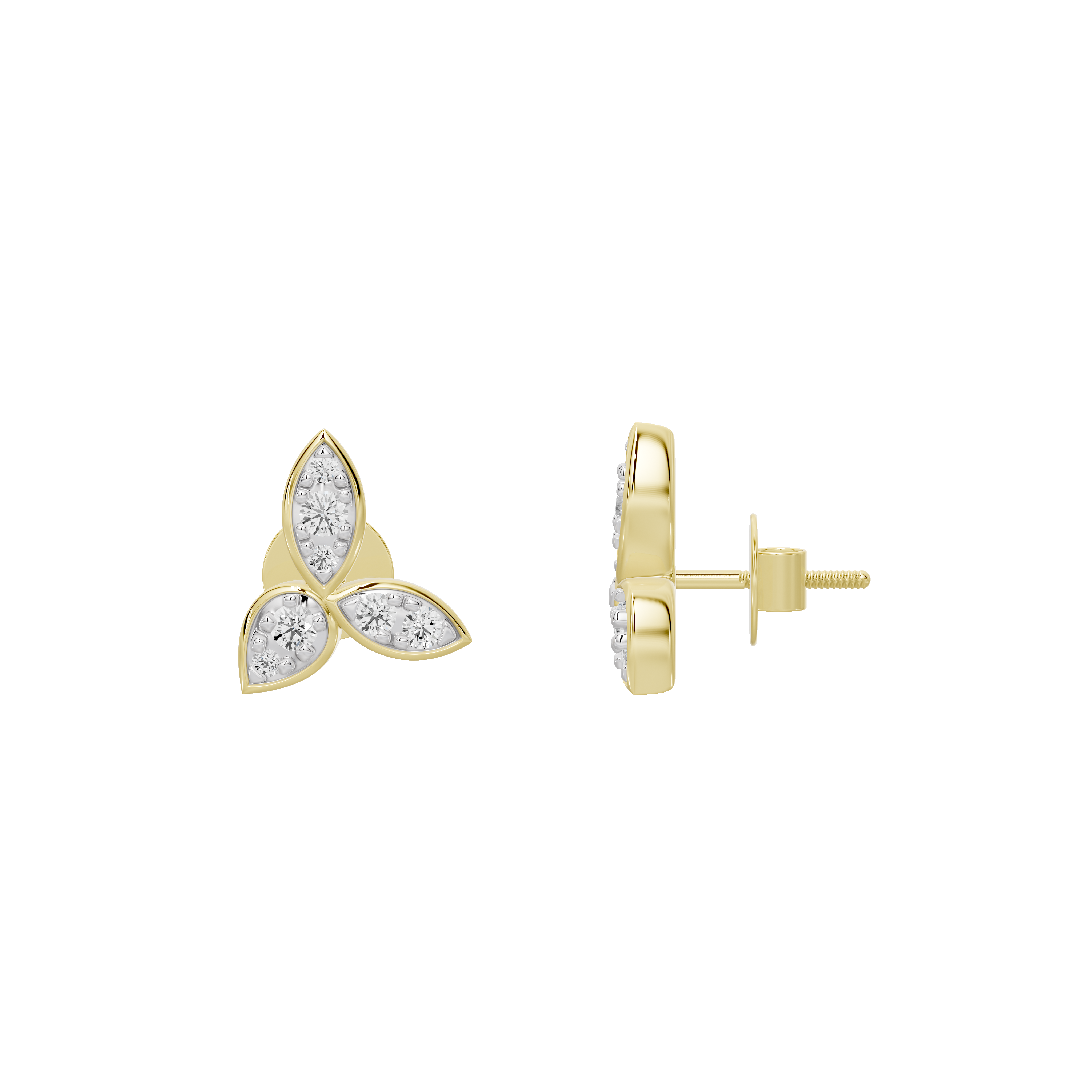 Trillium - Lab Diamond Earrings