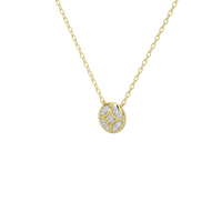 Shield Gold -Lab Diamond Pendant