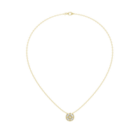 Shield Gold -Lab Diamond Pendant