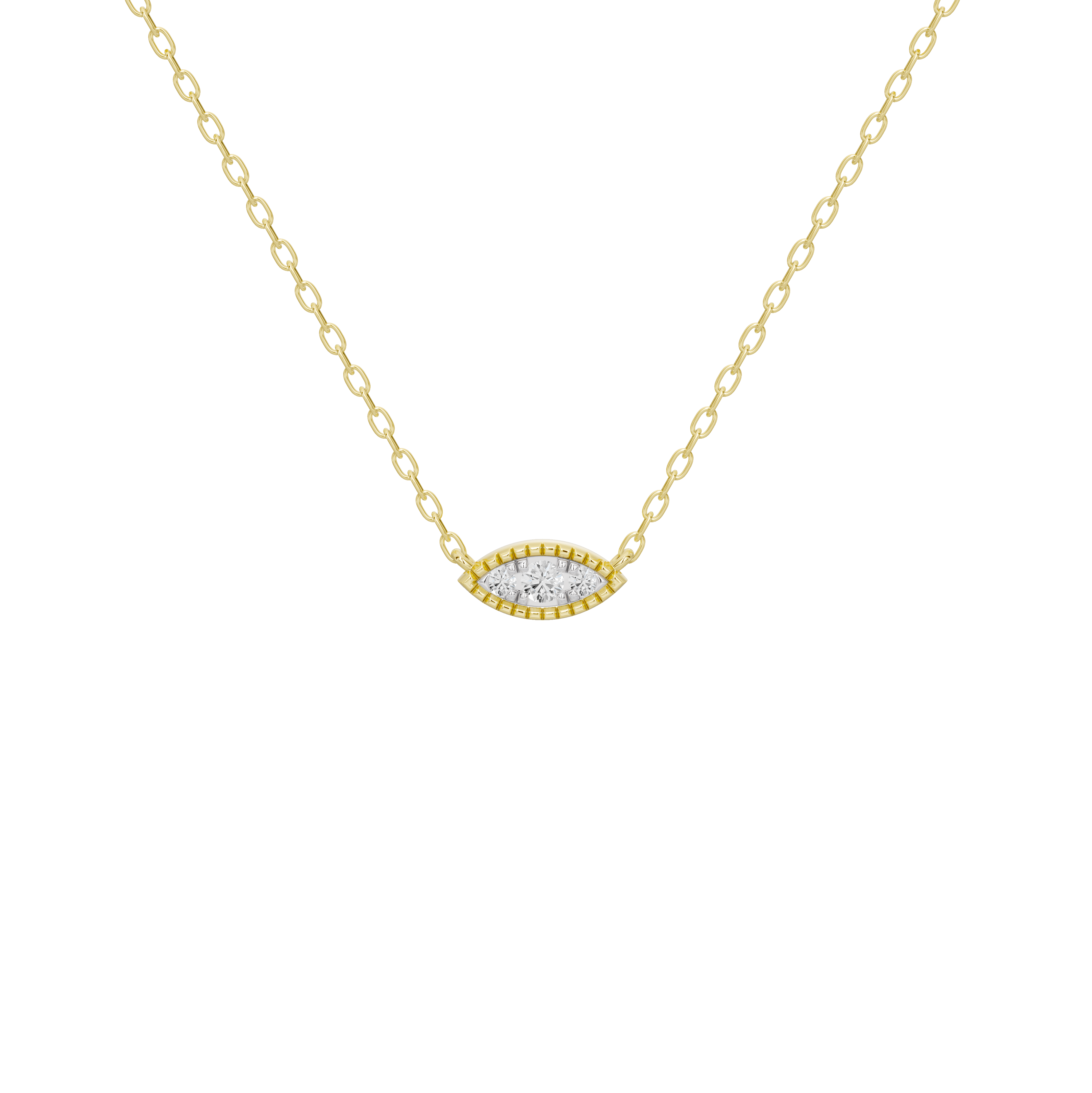 Lattice Marquise Pendant