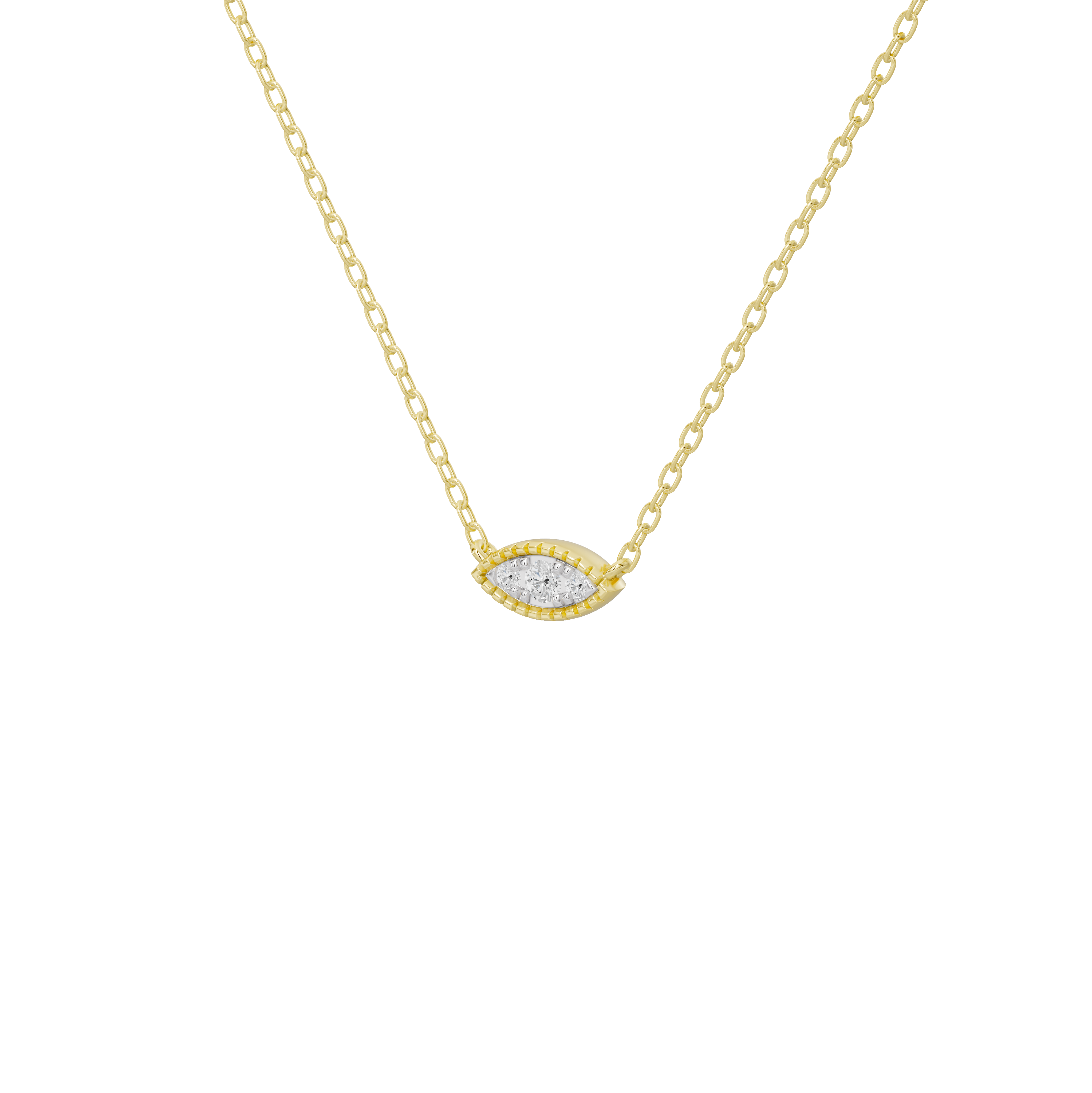Lattice - Lab Diamond Pendant