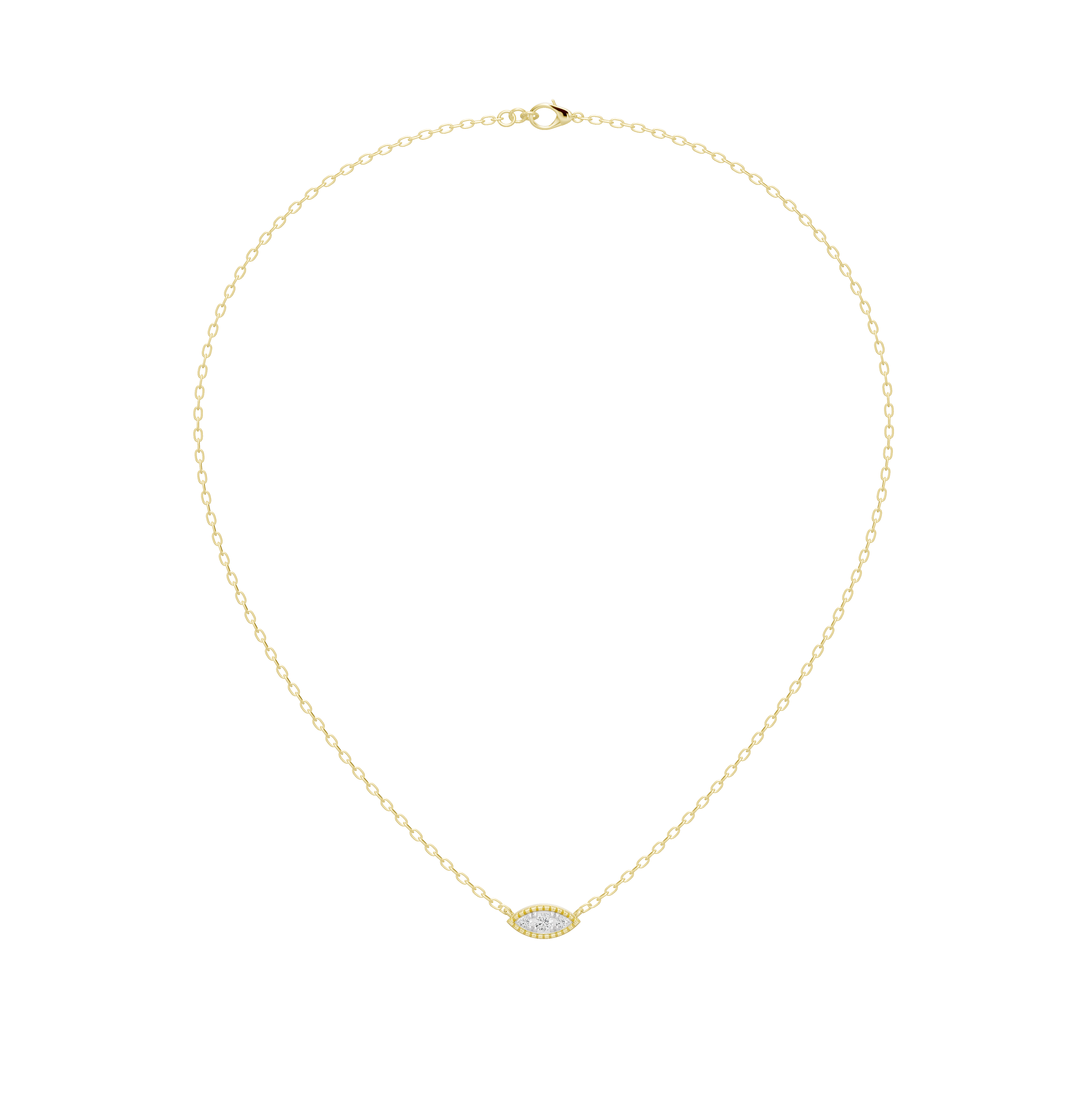 Lattice - Lab Diamond Pendant