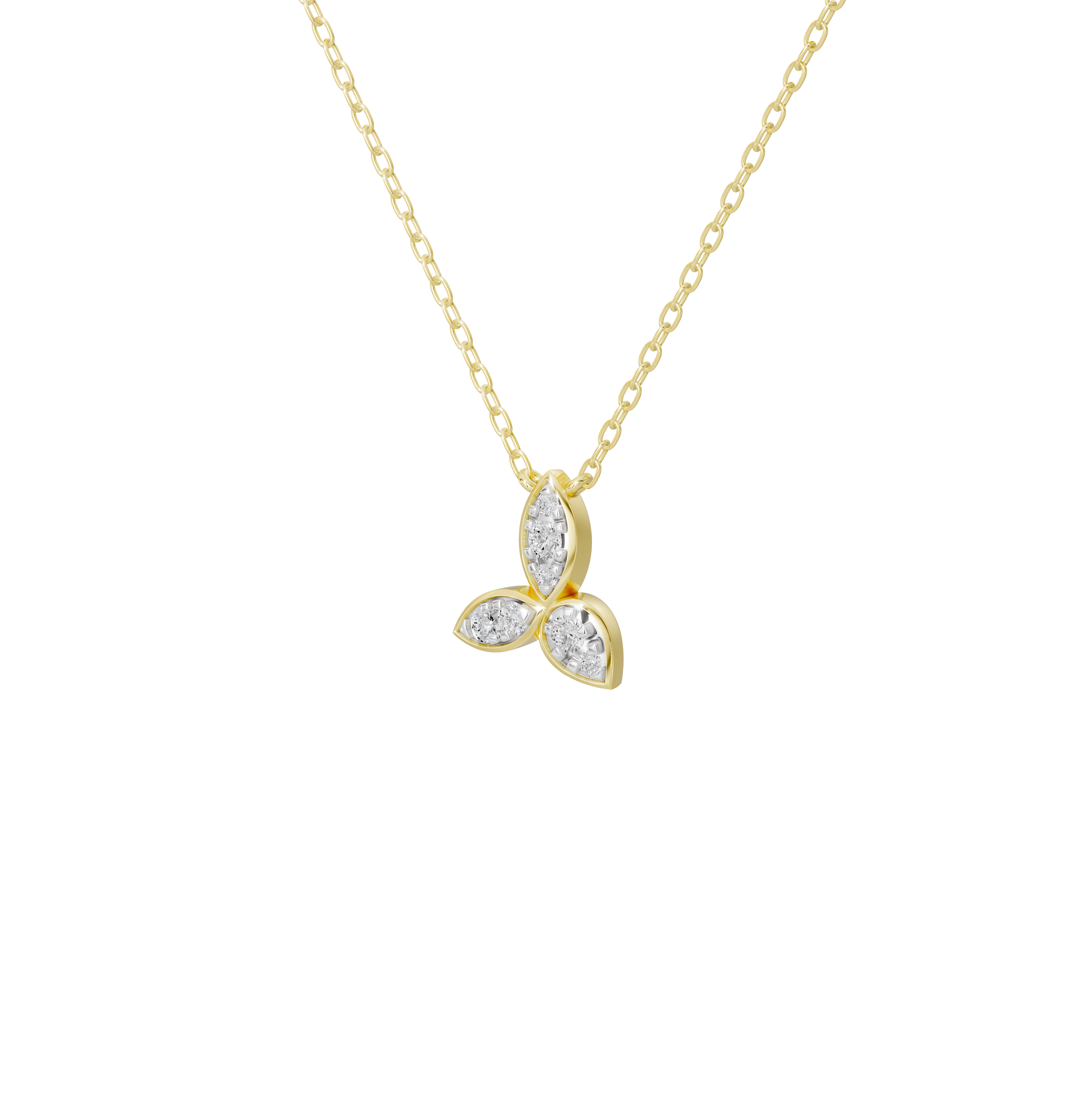 Trillium - Lab Diamond Pendant