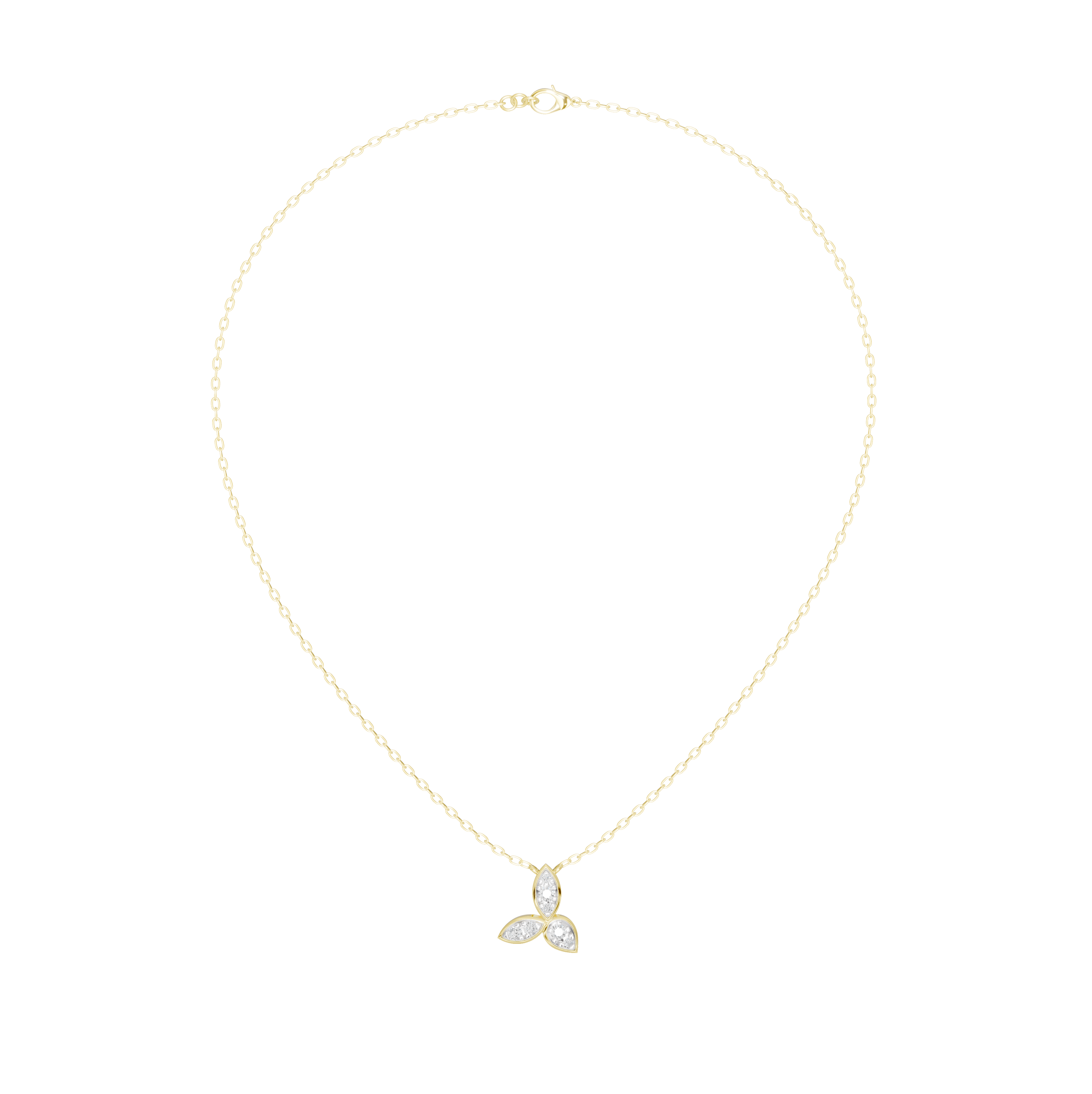 Trillium - Lab Diamond Pendant