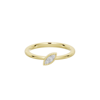 Lattice Marquise - Lab Diamond Ring