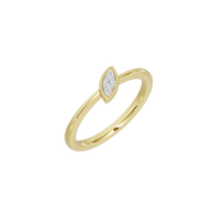 Lattice Marquise - Lab Diamond Ring