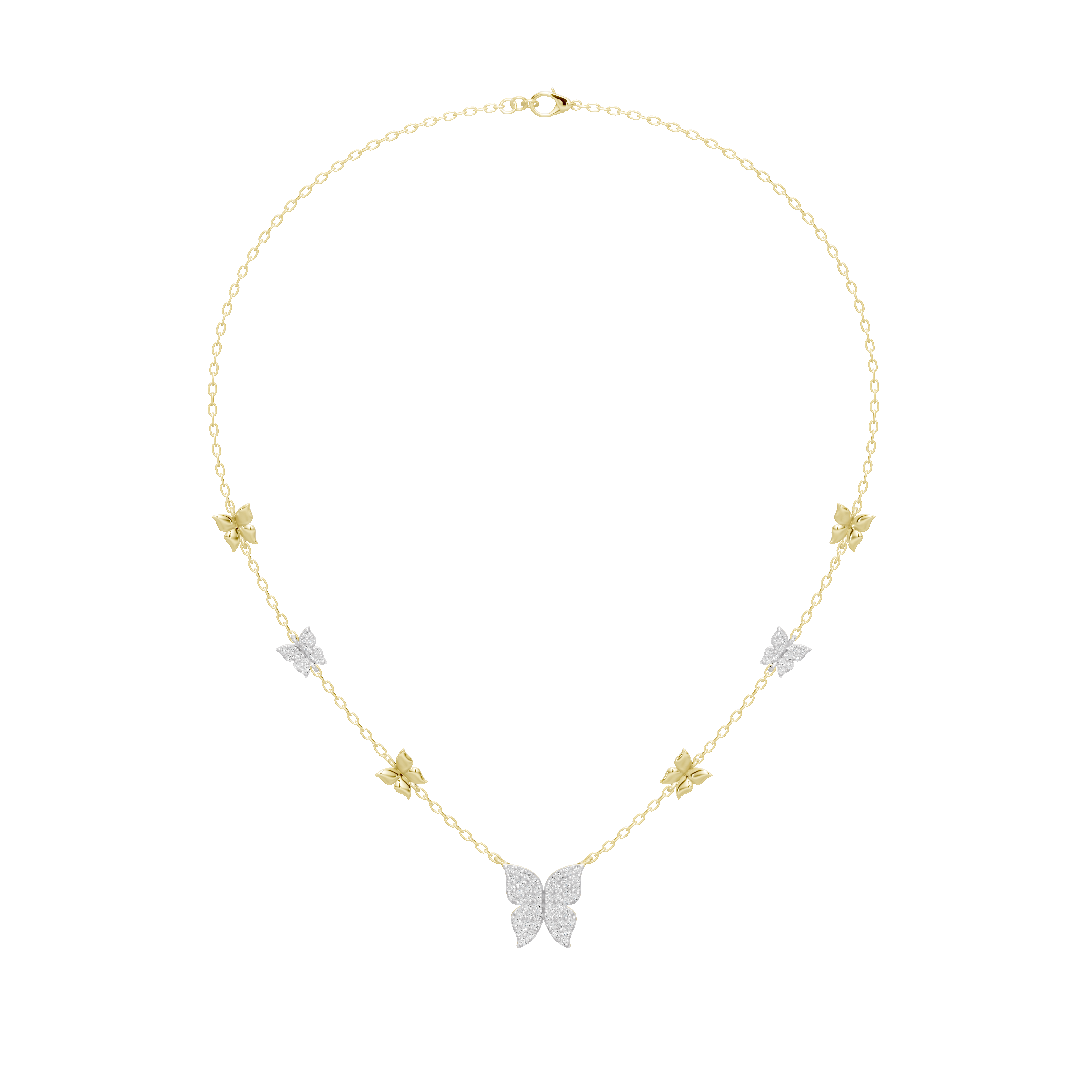 FlutterChain - Lab Diamond Necklace
