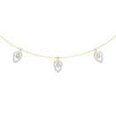 LeafLuxe Charm - Lab Diamondv Necklace