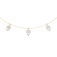 LeafLuxe Charm - Lab Diamondv Necklace