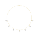 LeafLuxe Charm - Lab Diamondv Necklace