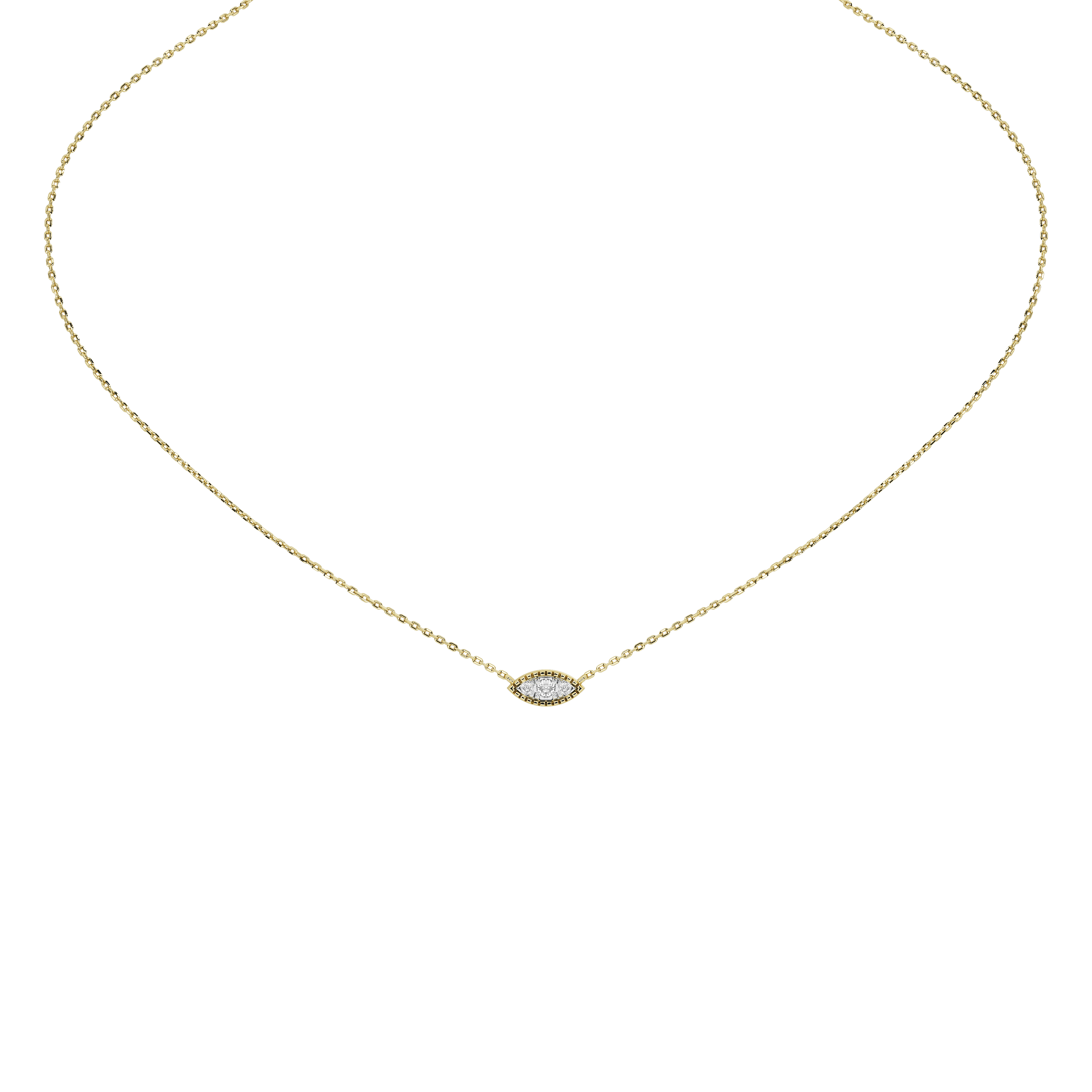 Lattice Marquise Pendant