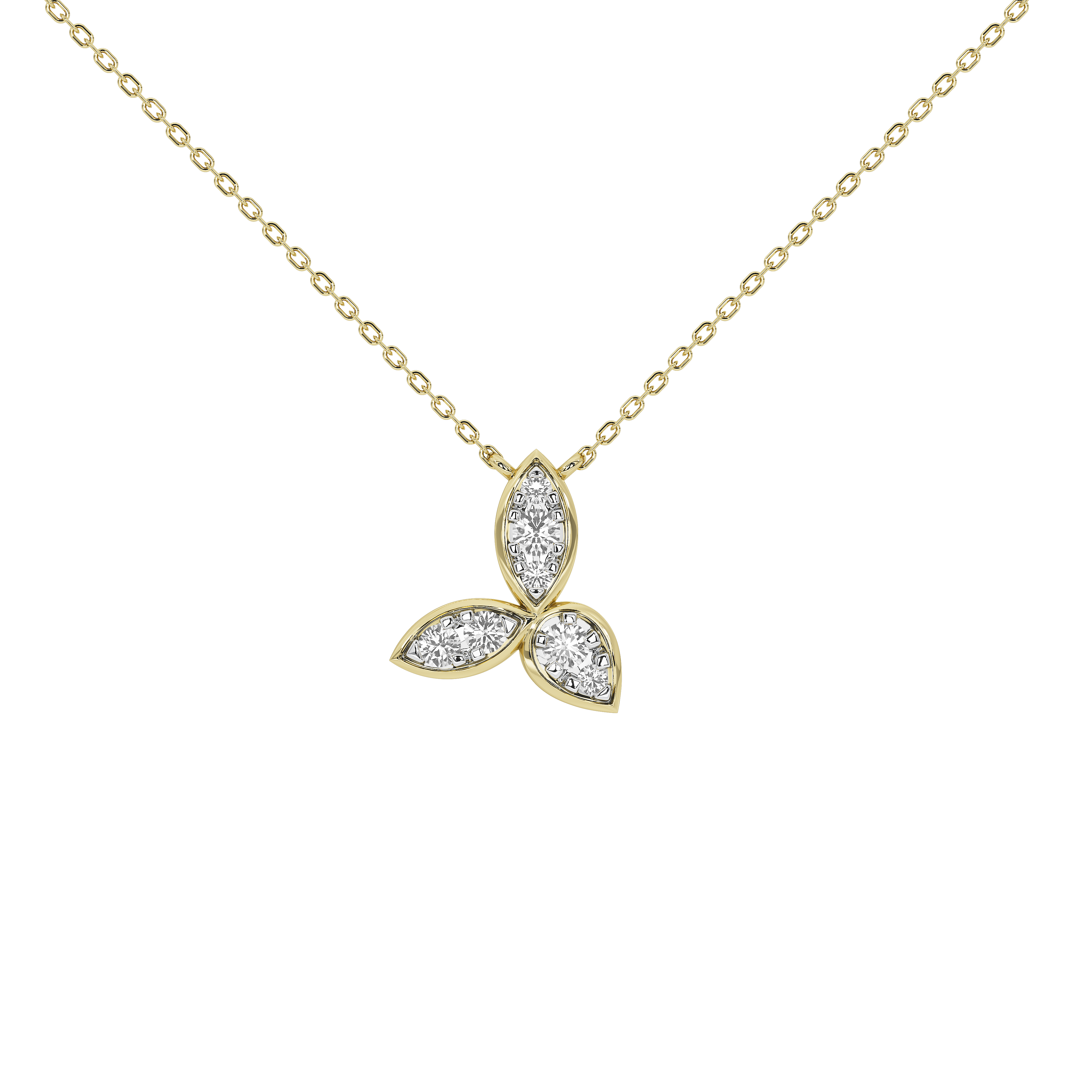 Trillium Gold Pendant