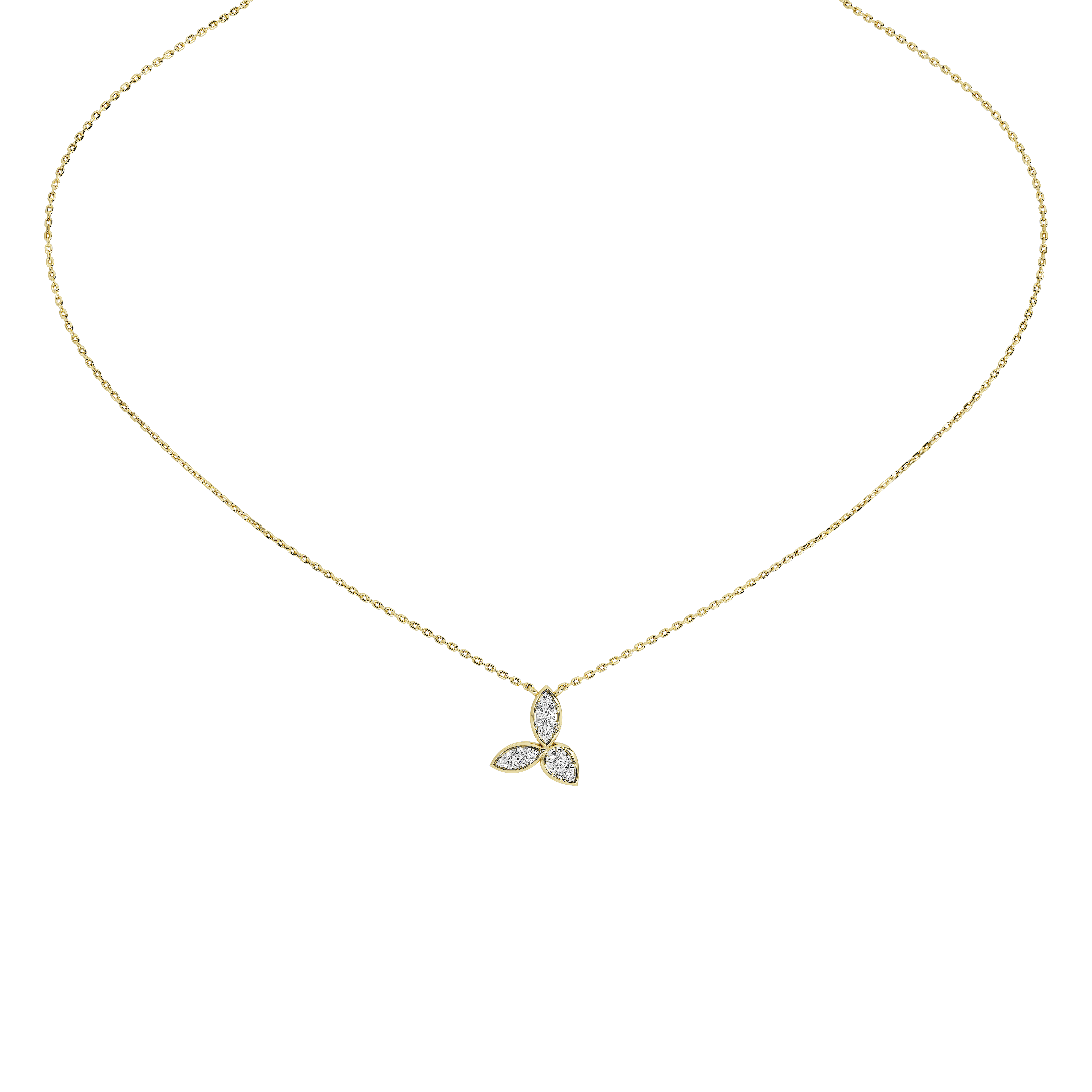 Trillium Gold Pendant