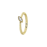 Lattice Marquise Ring