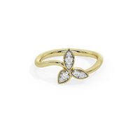Trillium Gold ring
