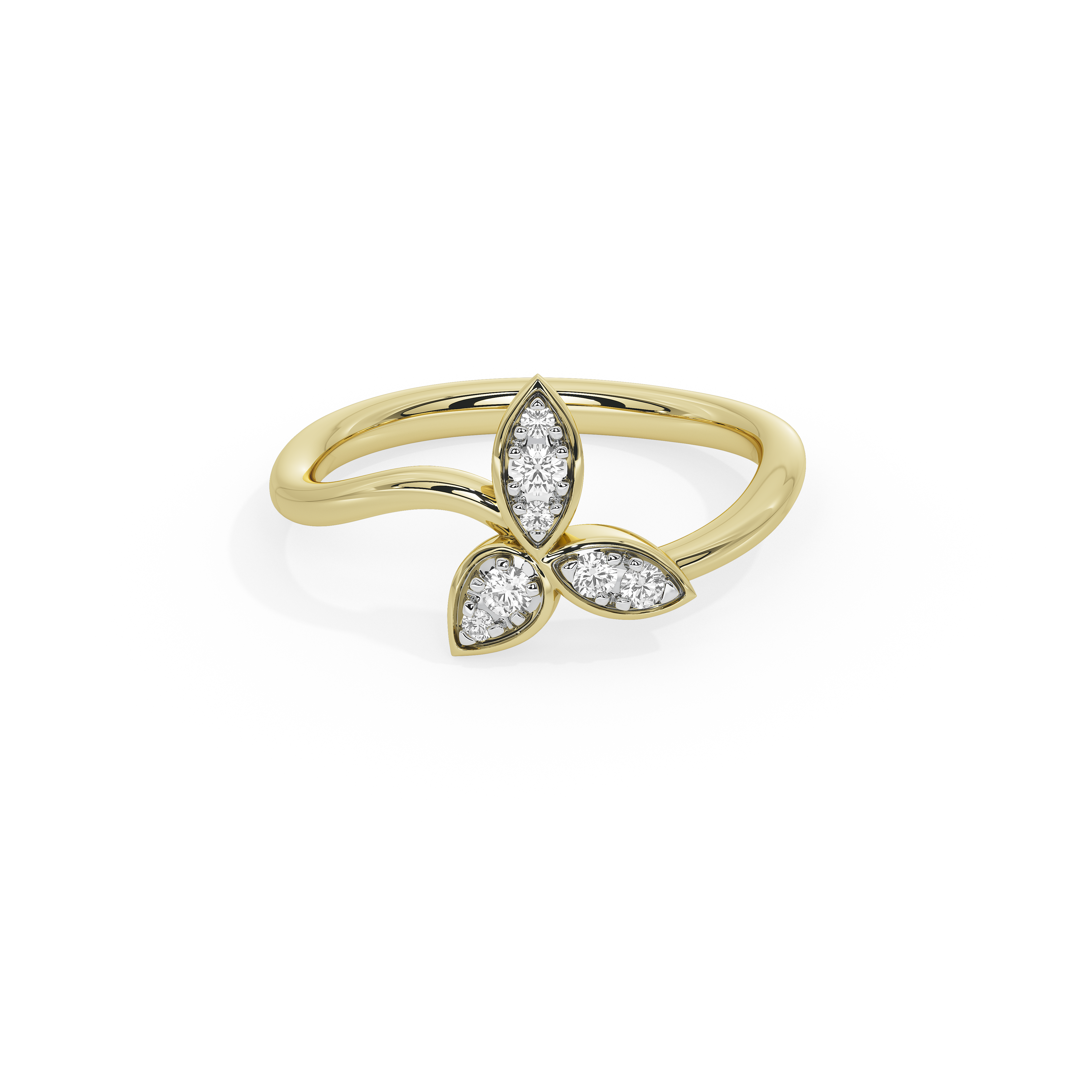 Trillium Gold ring