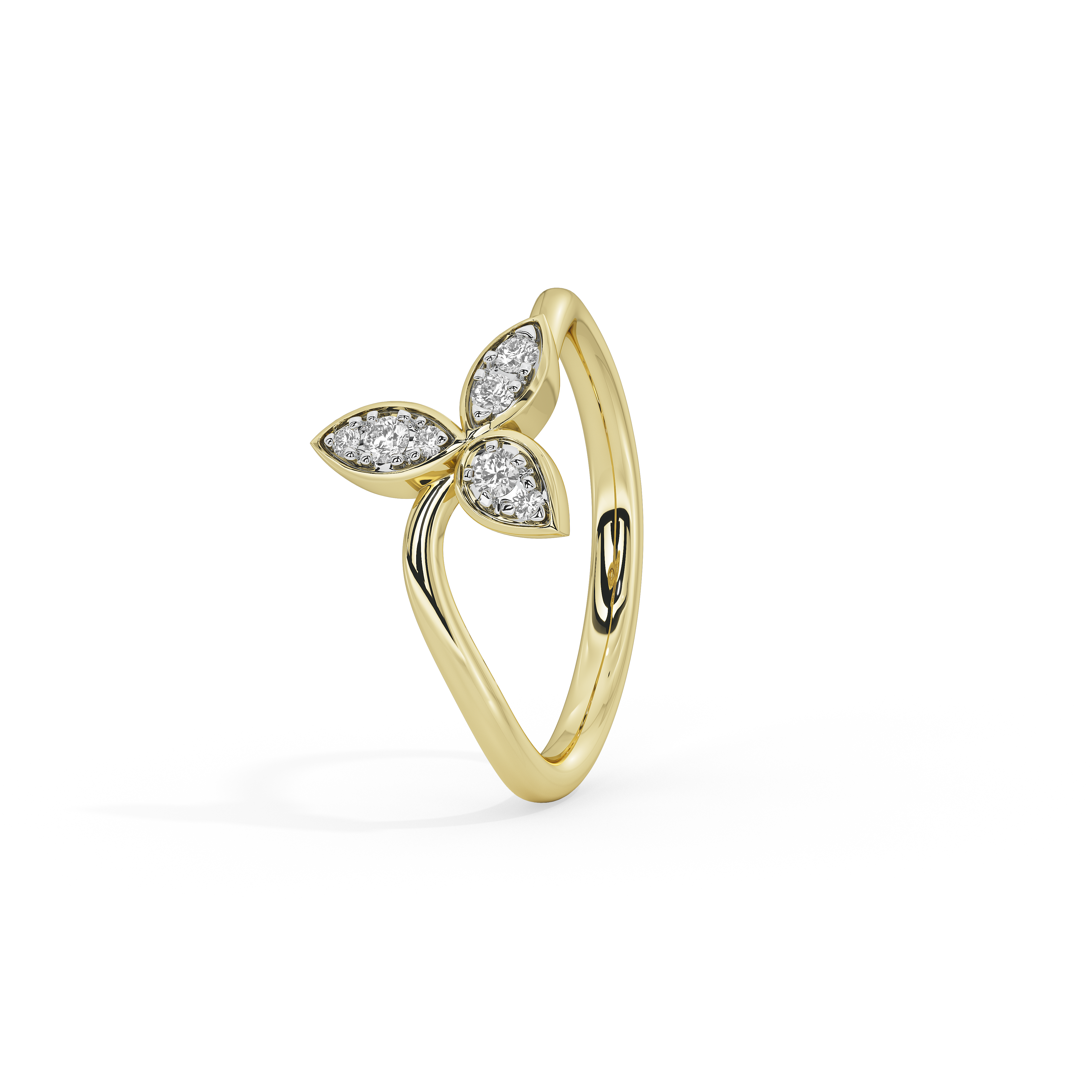 Trillium Gold ring