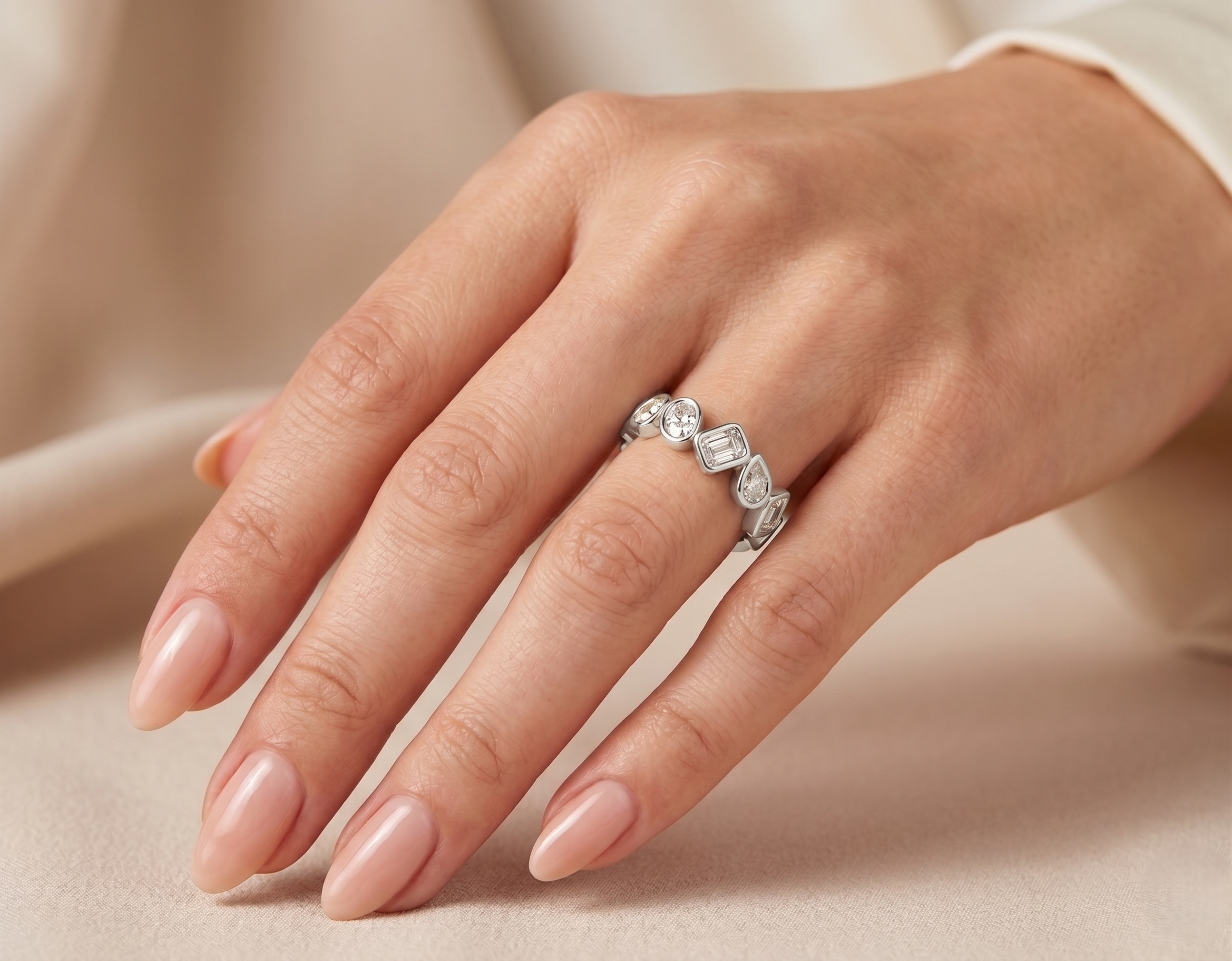 Solstice Eternity Band - Lab Diamond Ring