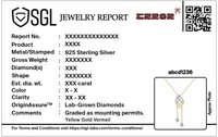 Earring Frame Tassel -Lab Diamond Necklace