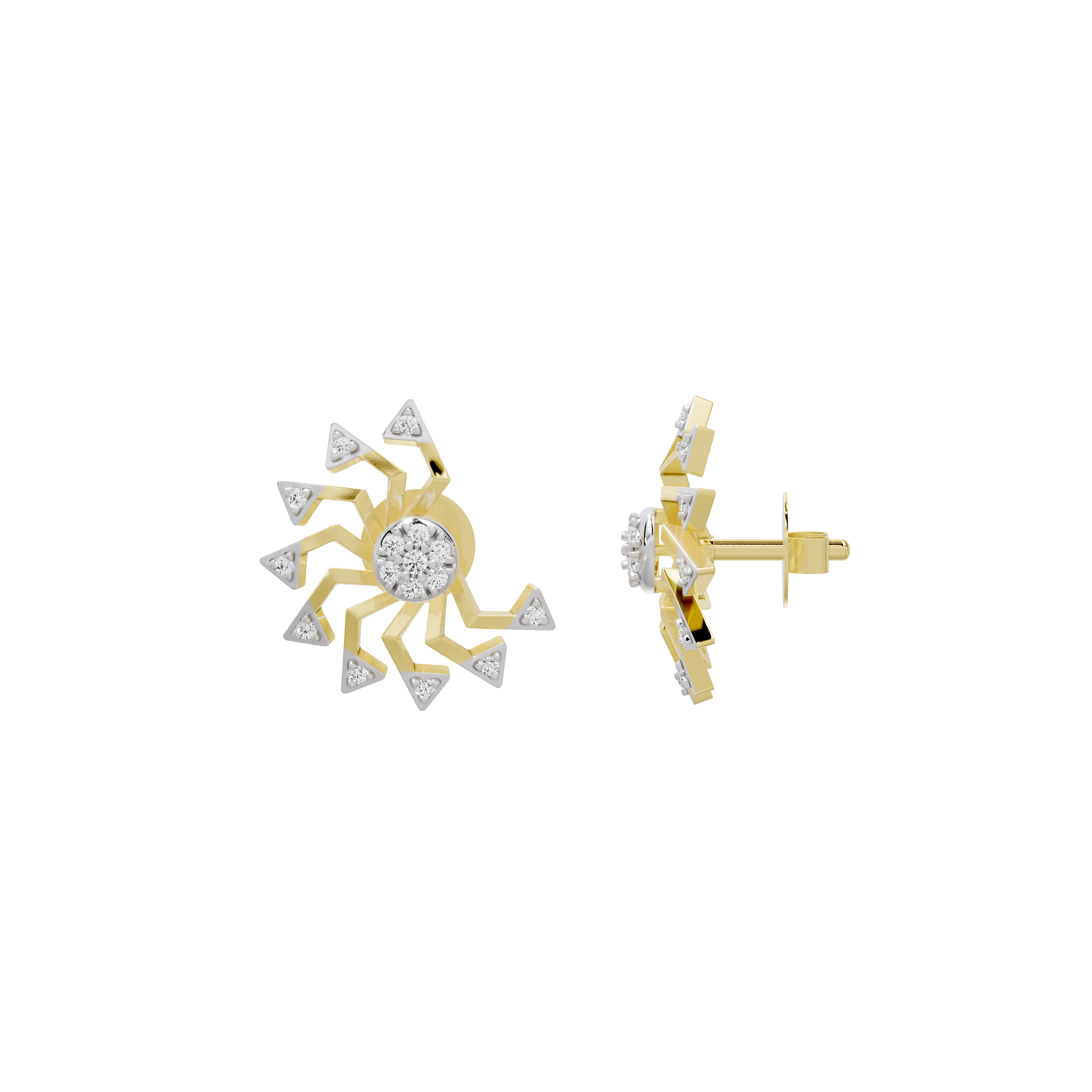 Solar Flare Earring - Lab Diamond Earrings