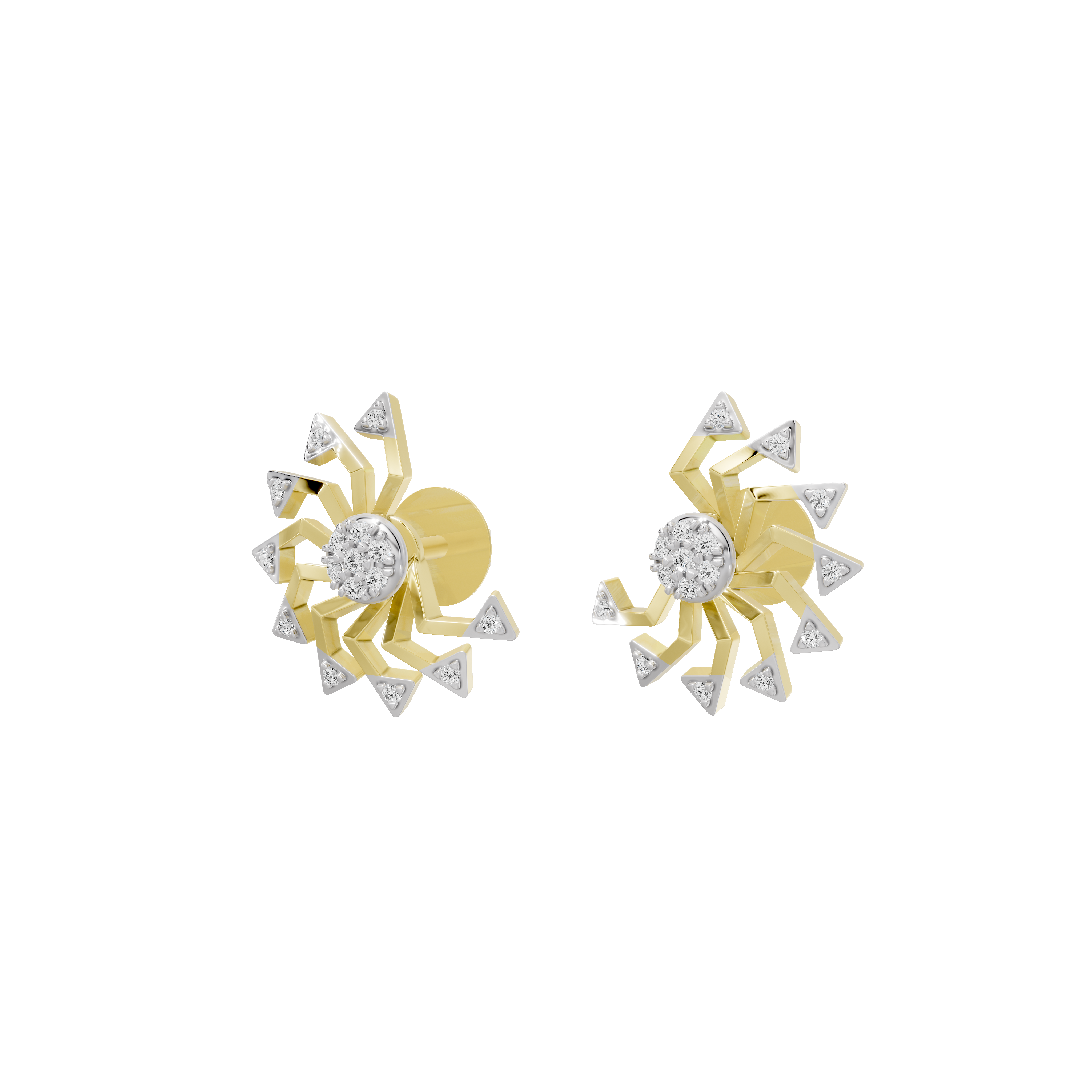 Solar Flare Earring - Lab Diamond Earrings