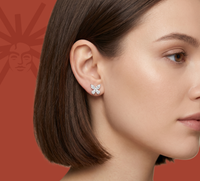 GlimmerWings Studs- Lab Diamond Earrings