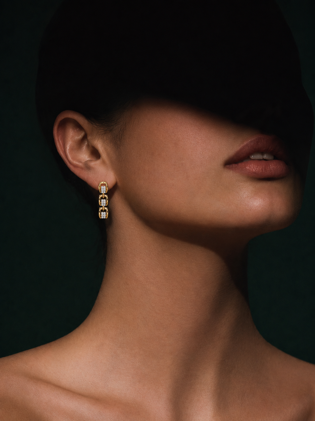 Linked Verve Earrings - Lab Diamond Earrings