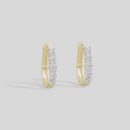 Nola Sleek hoop Lab Diamond Earrings