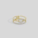 Halo Channel - Lab Diamond Ring