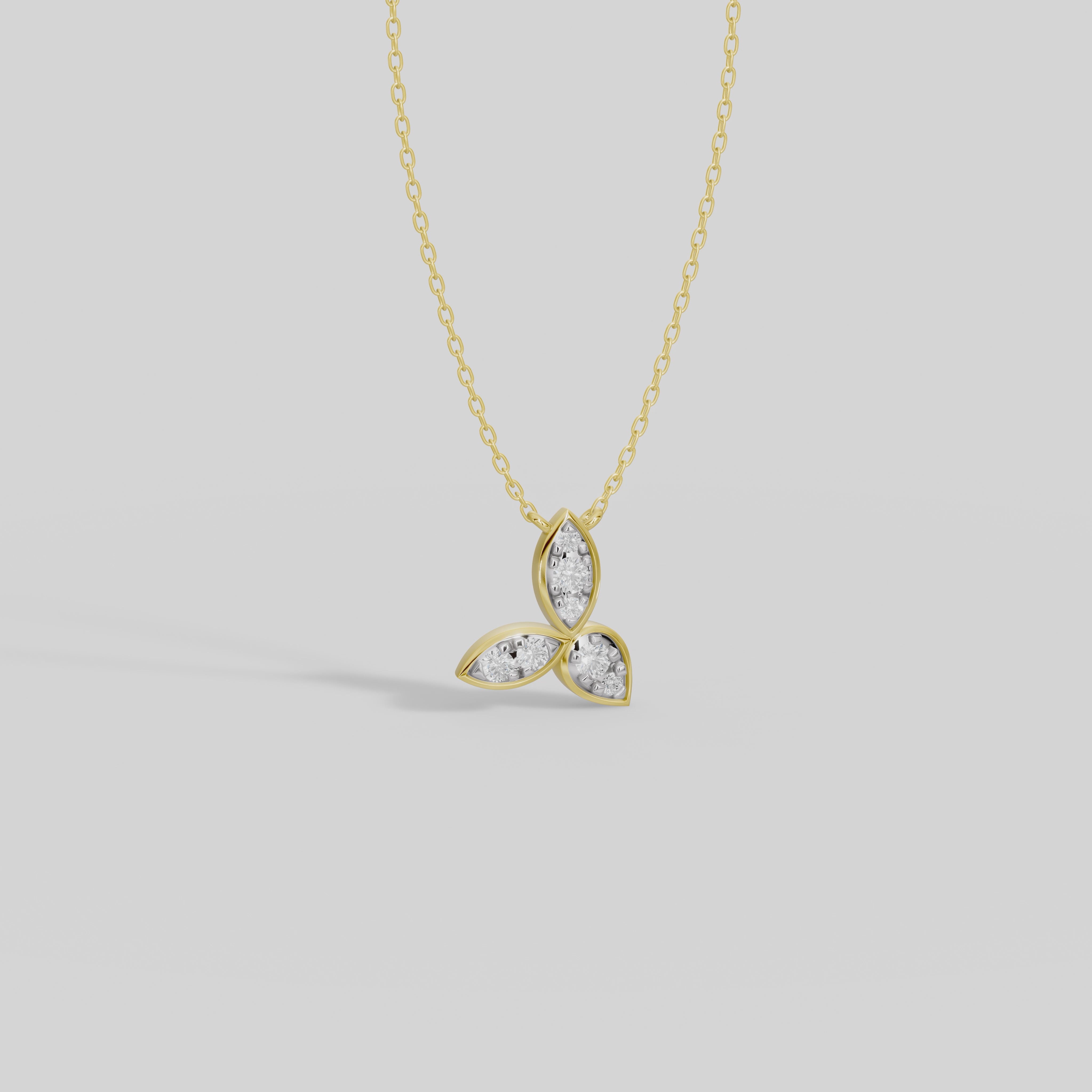 Trillium Gold Pendant