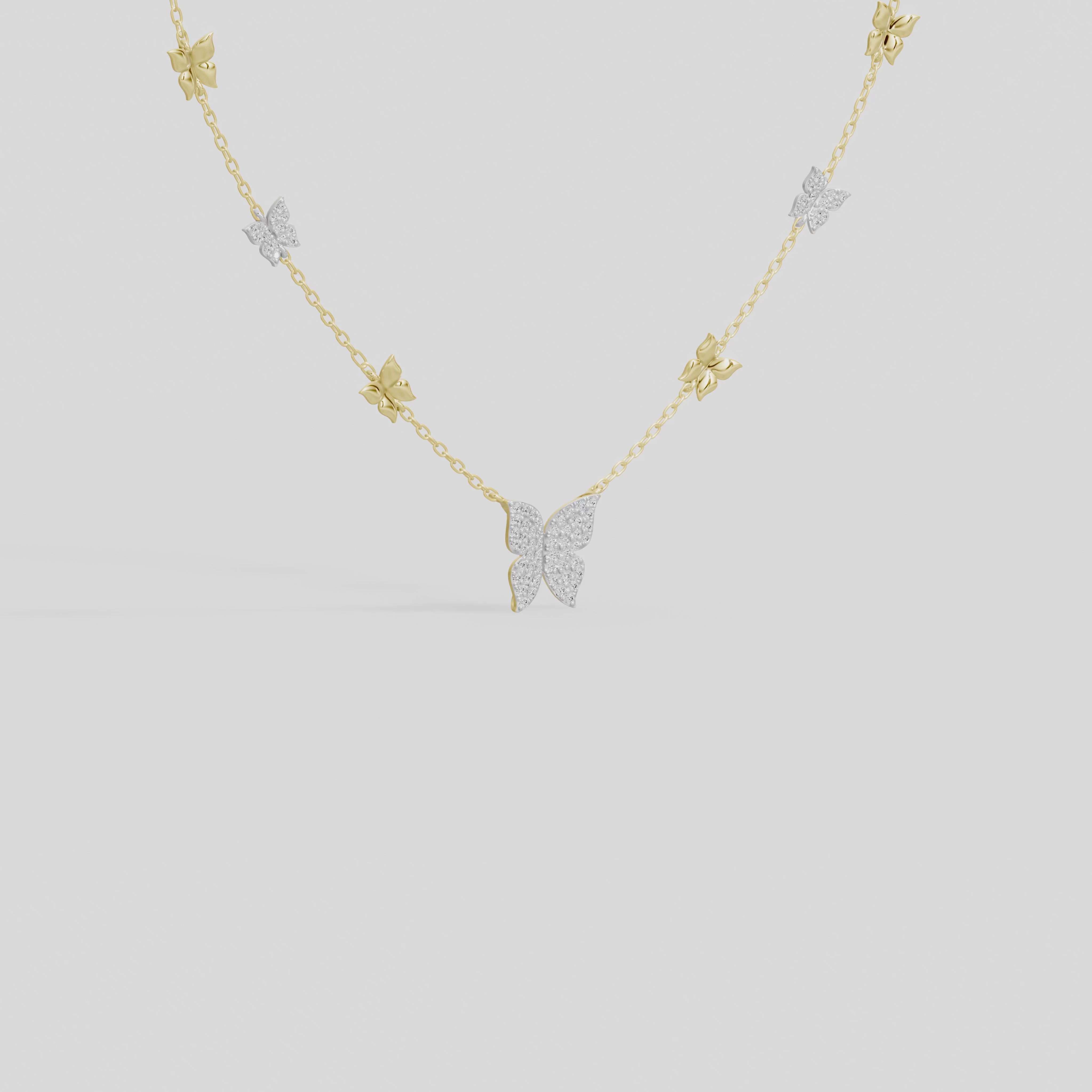 FlutterChain - Lab Diamond Necklace