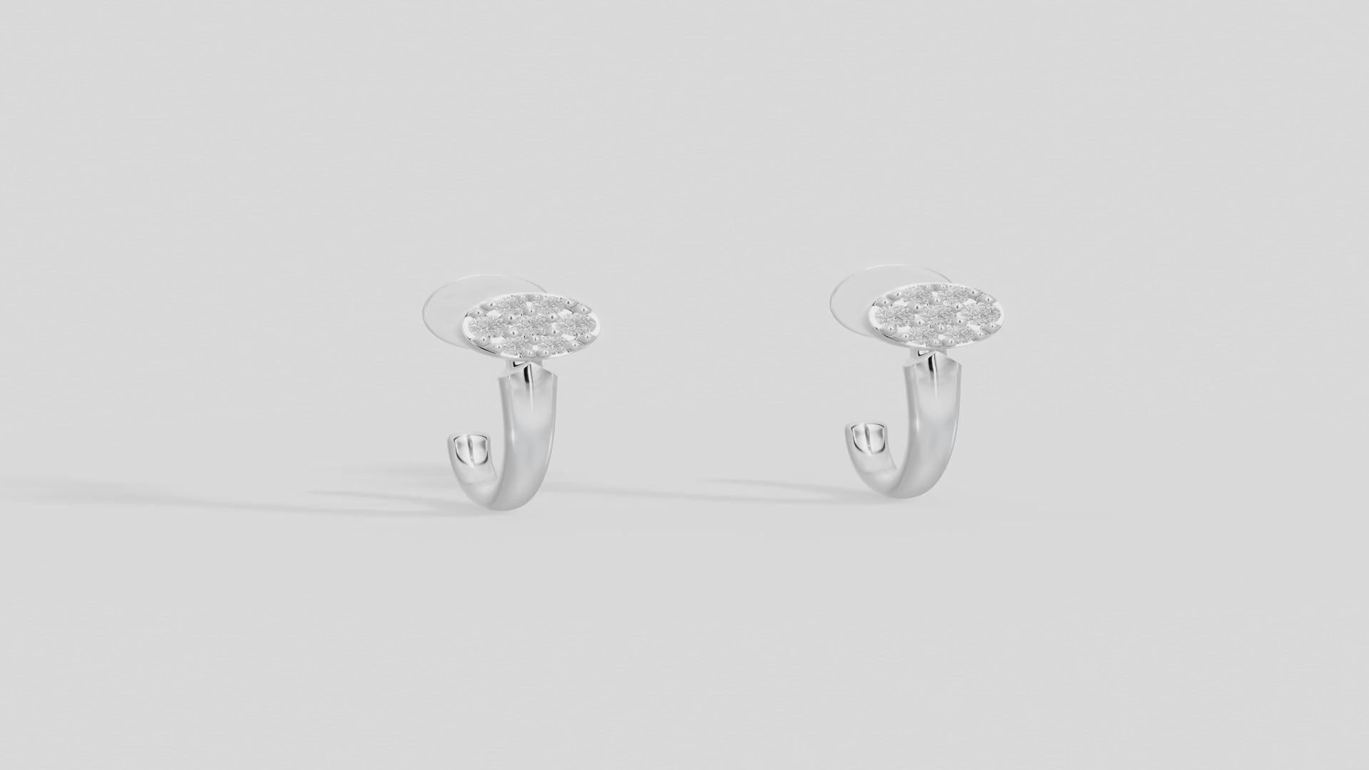 Celeste Silver - Lab Diamond Earrings