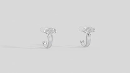 Celeste Silver - Lab Diamond Earrings