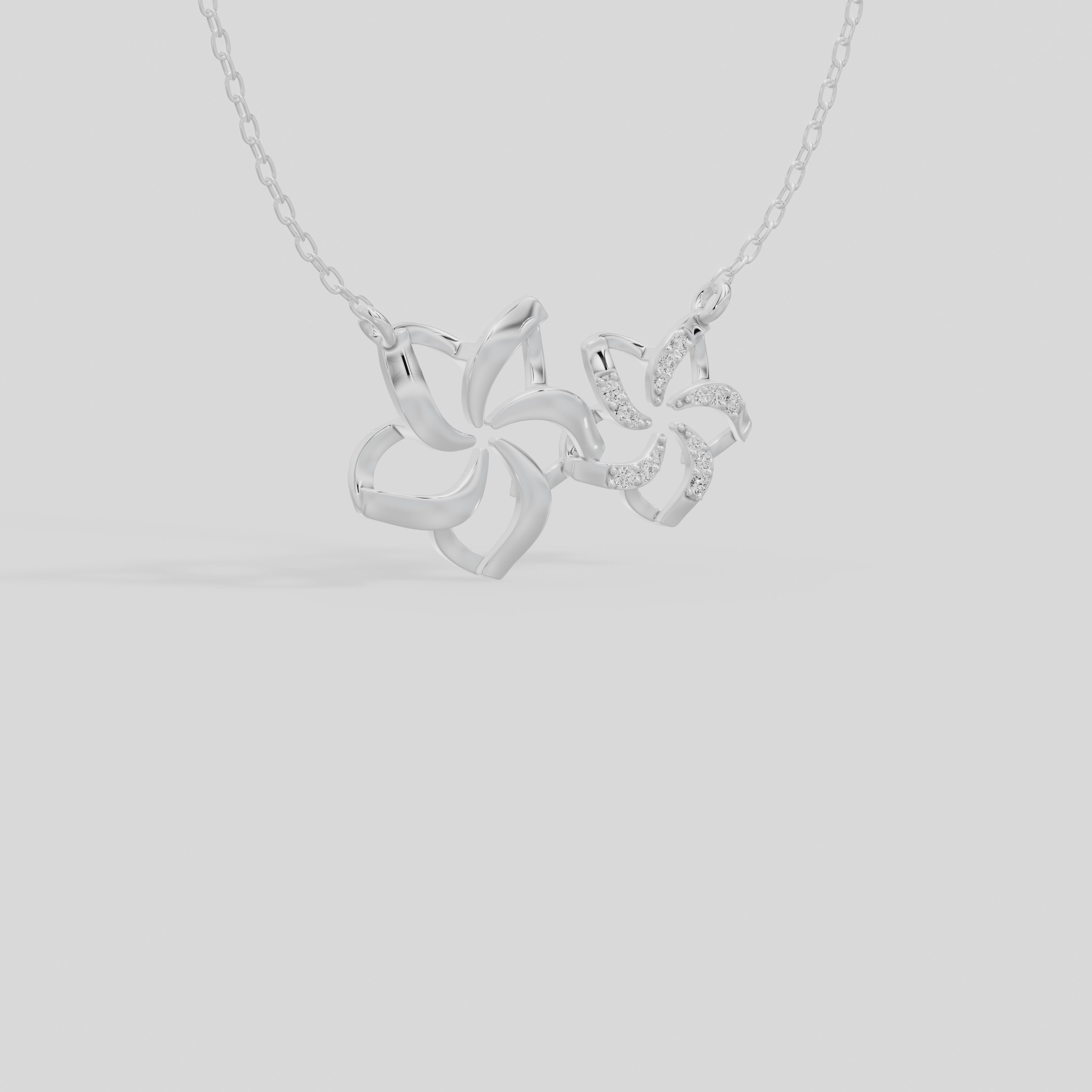 Bloom Pair- Lab Diamond Pendant
