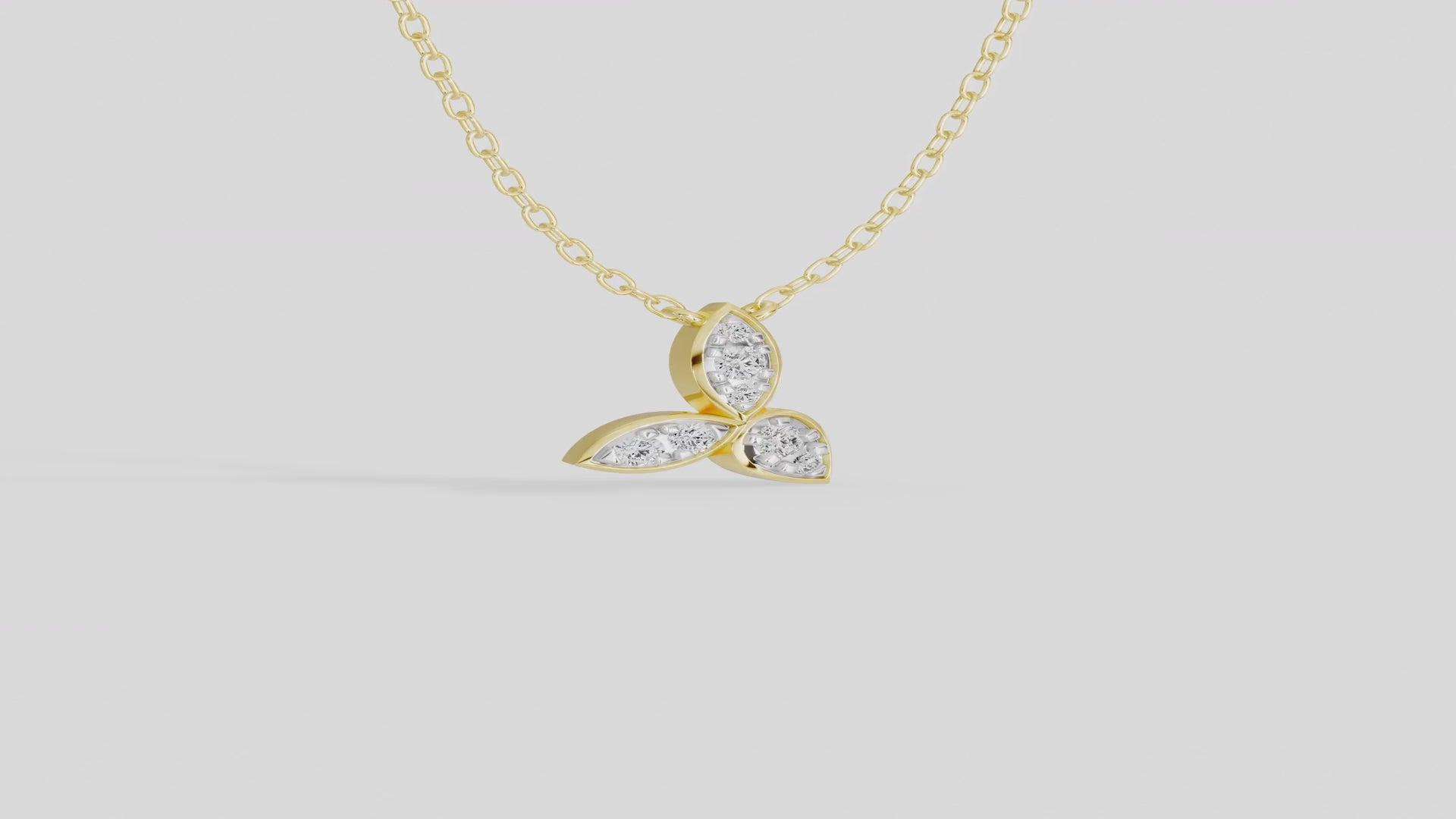 Trillium - Lab Diamond Pendant