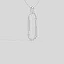 Relay Vertical- Lab Diamond Pendant