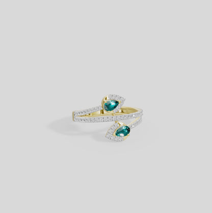 Emerald Driftline - Lab Diamond Ring