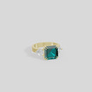 Emerald With Pear - Lab Diamond Ring Ring