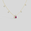 RubyDew Layered - Lab Diamond Necklace
