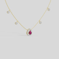 RubyDew Layered - Lab Diamond Necklace
