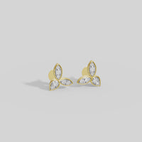 Trillium Gold earrings