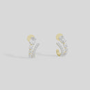 Raya Fluid Ring Lab Diamond Earrings
