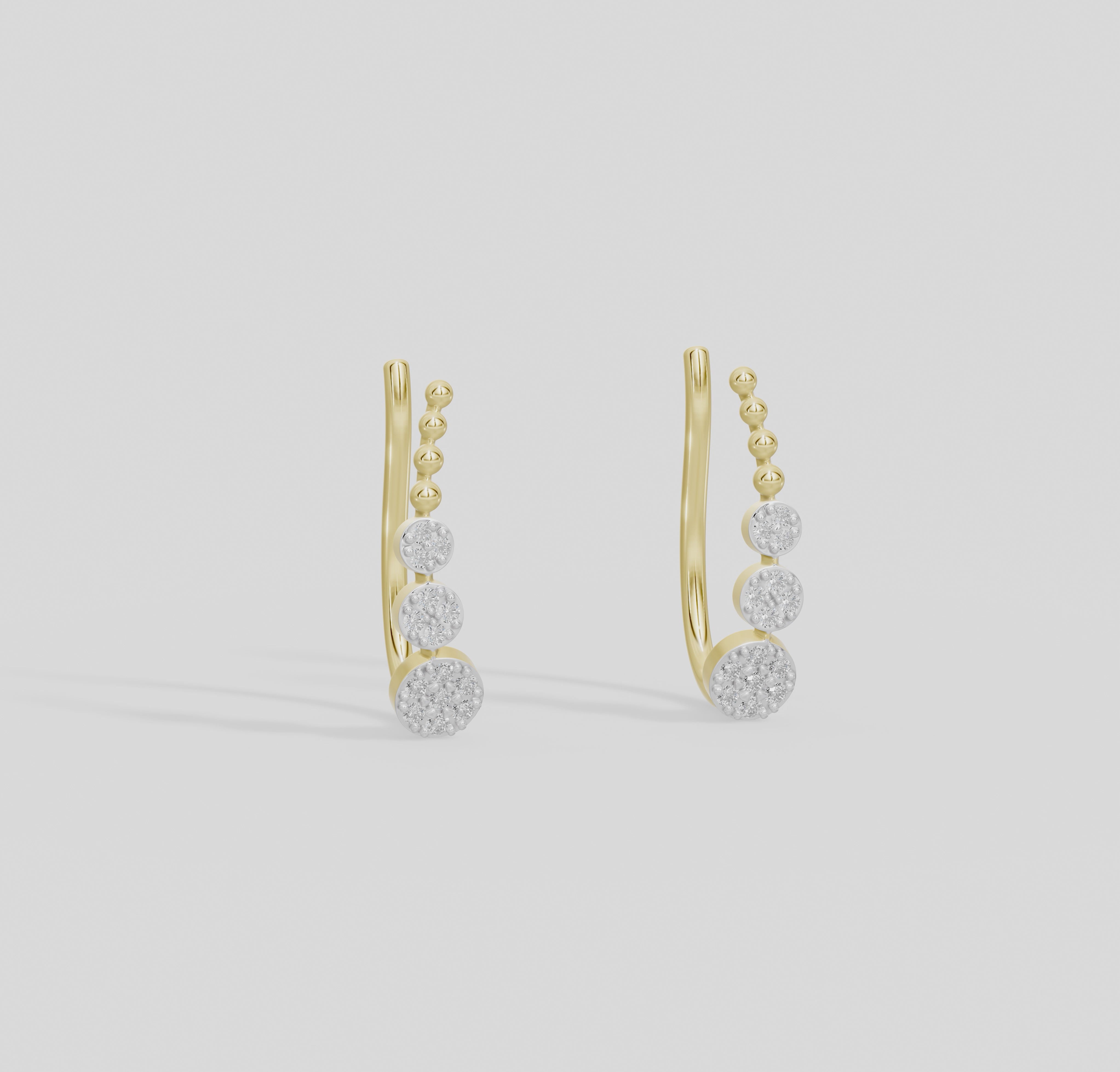 Arielle Open Lab Diamond Earrings